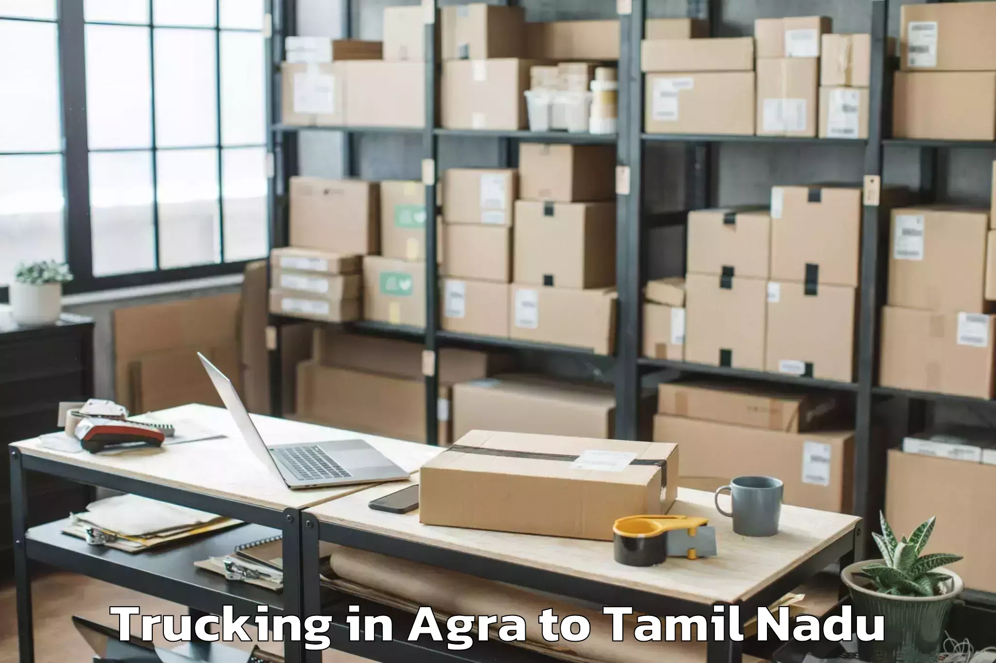 Leading Agra to Kottaiyur Trucking Provider